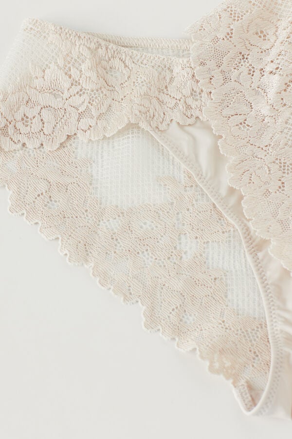 Intimissimi Braga Transparente En Parte Trasera Con Microfibra Y Encaje Pretty Flowers