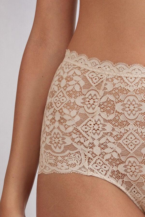 Intimissimi Braguita Culotte de Talle Alto de Encaje