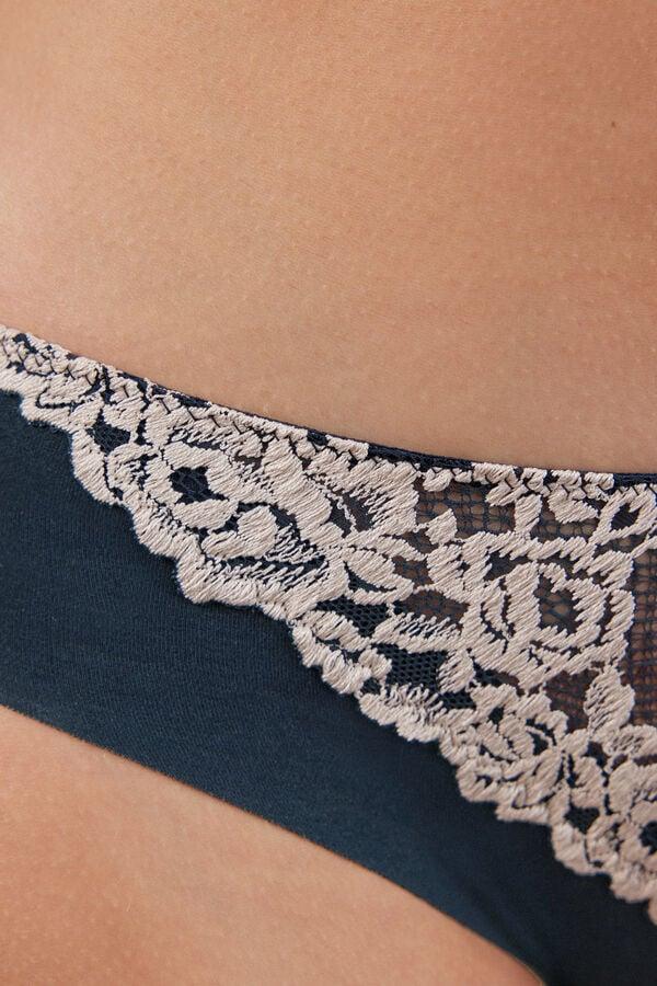Intimissimi Braguita de algodón sin costuras con encaje