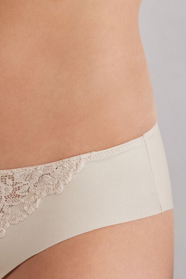 Intimissimi Braguita de algodón sin costuras con encaje