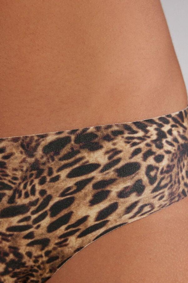 Intimissimi Braguita de Algodón Sin Costuras Estampado Animal Always Glamorous
