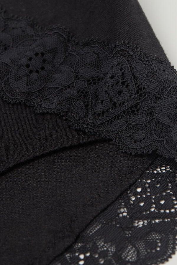 Intimissimi Braguita De Talle Medio De Algodón Y Encaje