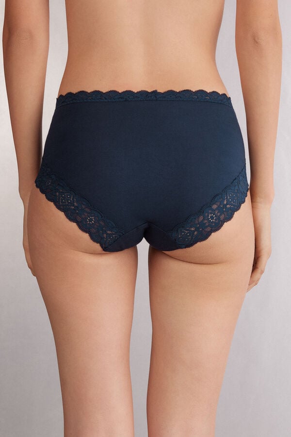 Intimissimi Braguita De Talle Medio De Algodón Y Encaje