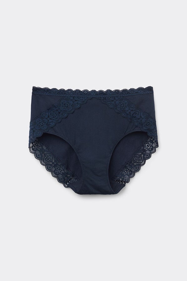 Intimissimi Braguita De Talle Medio De Algodón Y Encaje