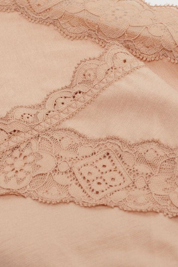 Intimissimi Braguita De Talle Medio De Algodón Y Encaje