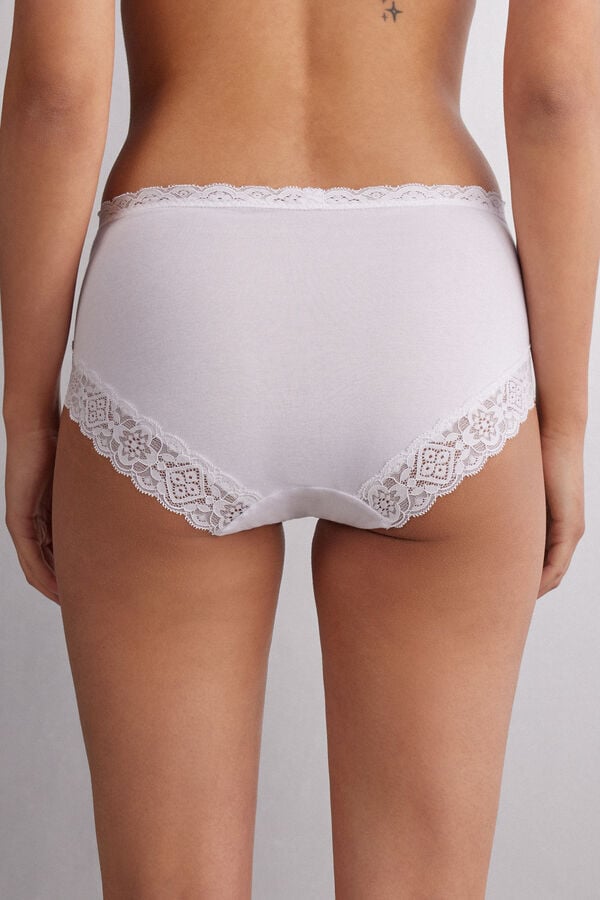 Intimissimi Braguita De Talle Medio De Algodón Y Encaje