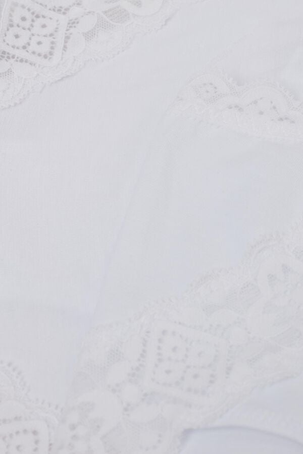 Intimissimi Braguita De Talle Medio De Algodón Y Encaje