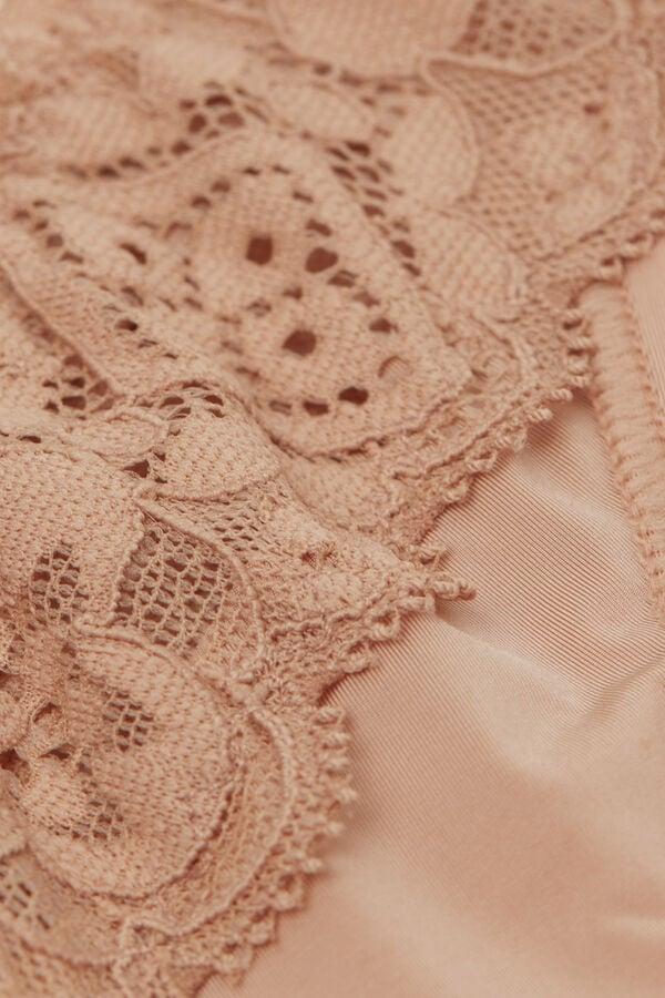 Intimissimi Brasileña De Encaje Y Microfibra Estilo De Los Años 80