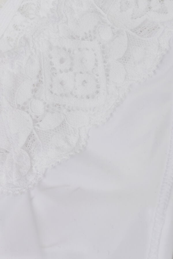 Intimissimi Brasileña De Encaje Y Microfibra Estilo De Los Años 80