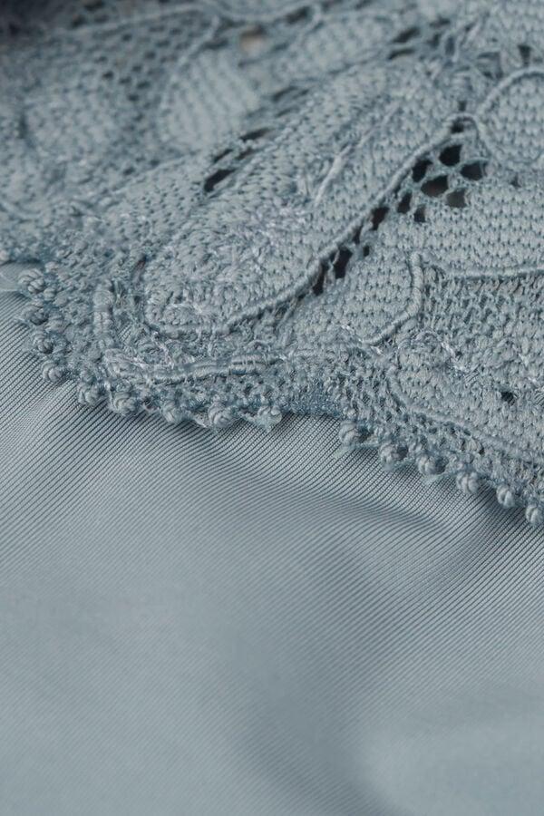 Intimissimi Brasileña De Encaje Y Microfibra Estilo De Los Años 80