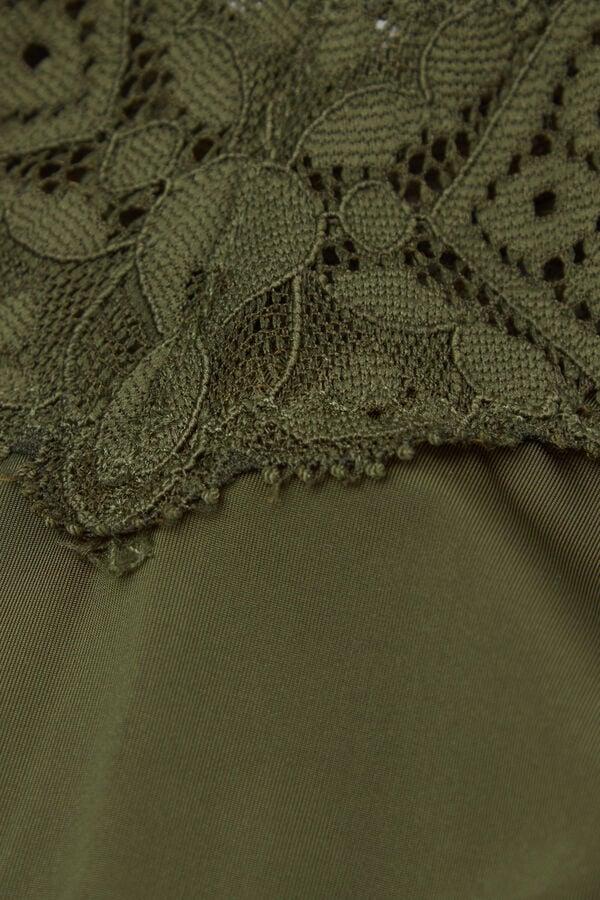 Intimissimi Brasileña De Encaje Y Microfibra Estilo De Los Años 80