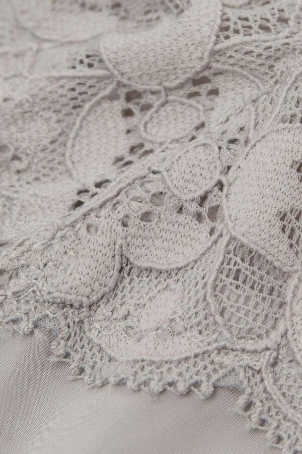 Intimissimi Brasileña De Encaje Y Microfibra Estilo De Los Años 80