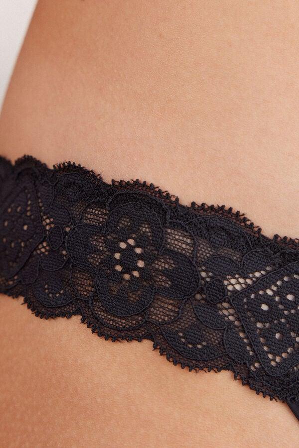 Intimissimi Brasileña de Encaje y Microfibra Estilo de los Años 80