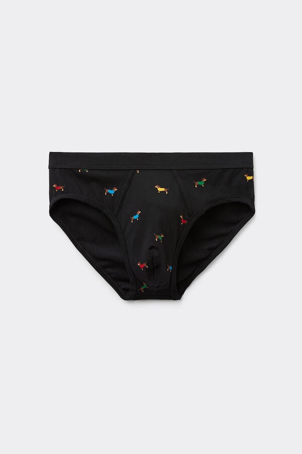 Intimissimi Calzoncillos Algodón Superior Estampado Perro Salchicha