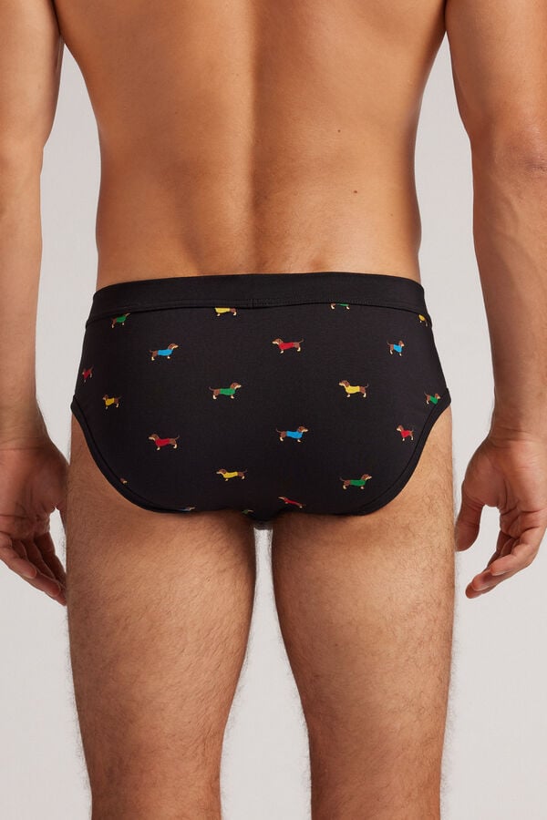 Intimissimi Calzoncillos Algodón Superior Estampado Perro Salchicha
