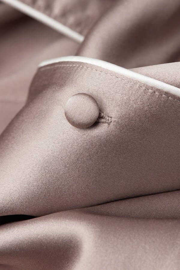 Intimissimi Camisa De Manga Corta De Seda De Corte Masculino