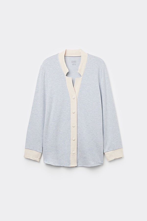 Intimissimi Camiseta Abertura Frontal Modal Con Lana Cold Winter Night