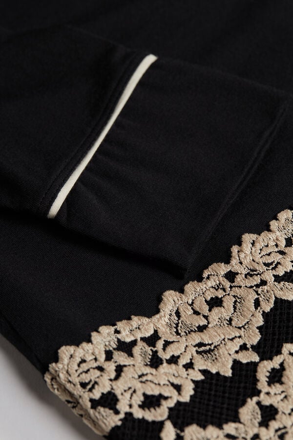 Intimissimi Camiseta Con Abertura Frontal De Modal Pretty Flowers