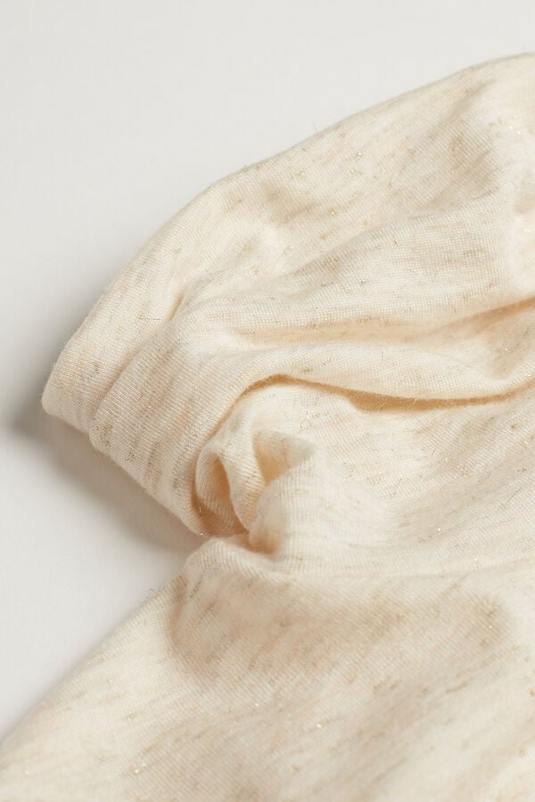 Intimissimi Camiseta De Cuello Alto De Modal Ligero Con Cashmere Lamé