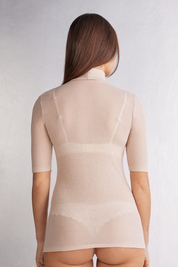 Intimissimi Camiseta De Cuello Alto Ultranatural Con Cashmere