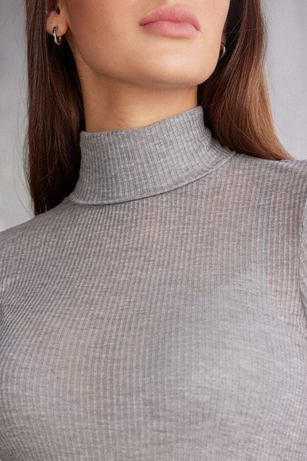 Intimissimi Camiseta de Cuello Alto Ultranatural con Cashmere