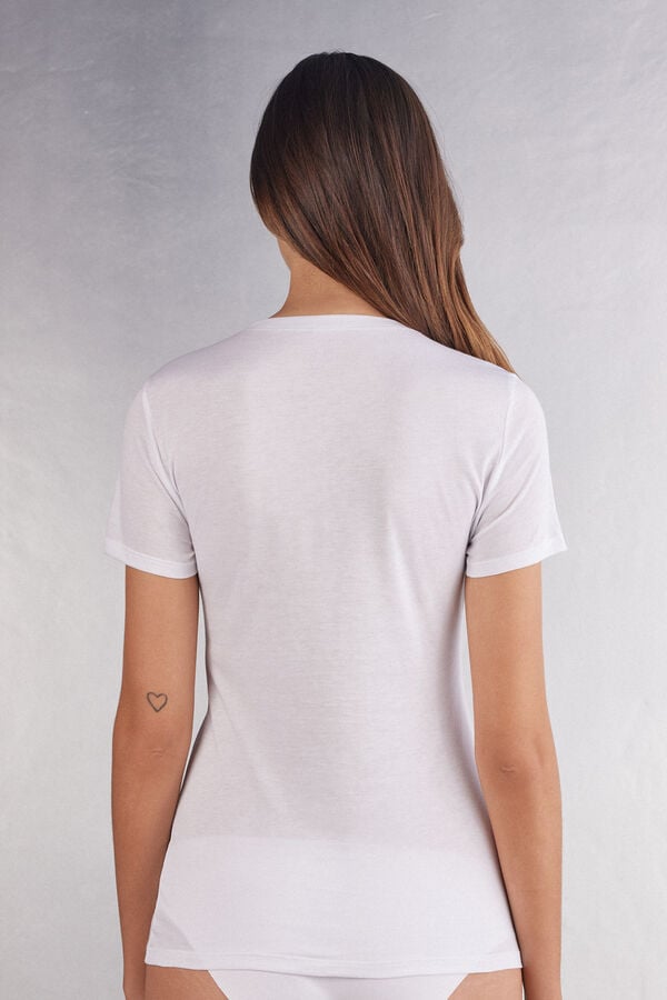 Intimissimi Camiseta De Manga Corta De Algodón Ultrafresh