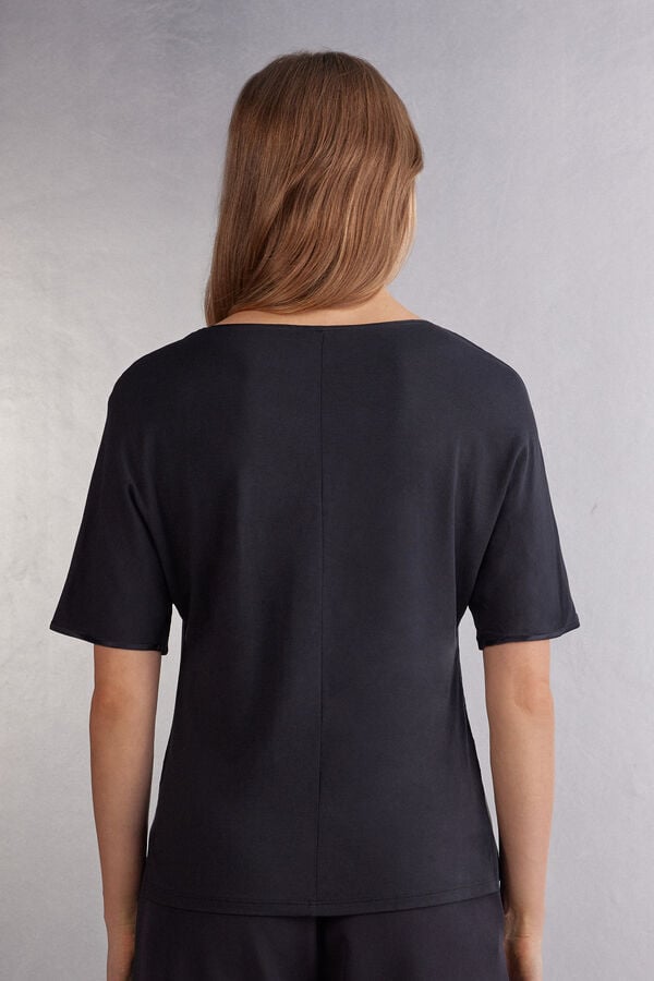 Intimissimi Camiseta De Manga Corta De Seda Y Modal