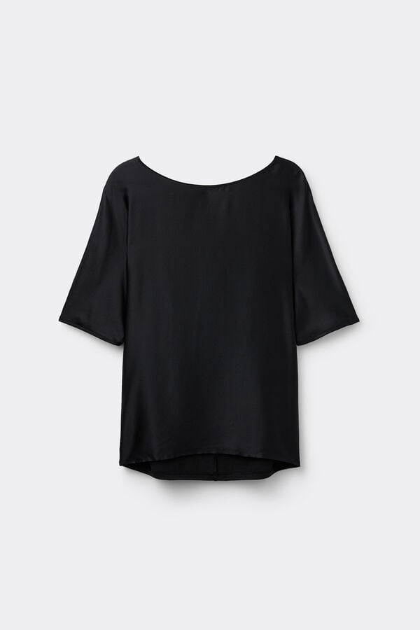 Intimissimi Camiseta De Manga Corta De Seda Y Modal