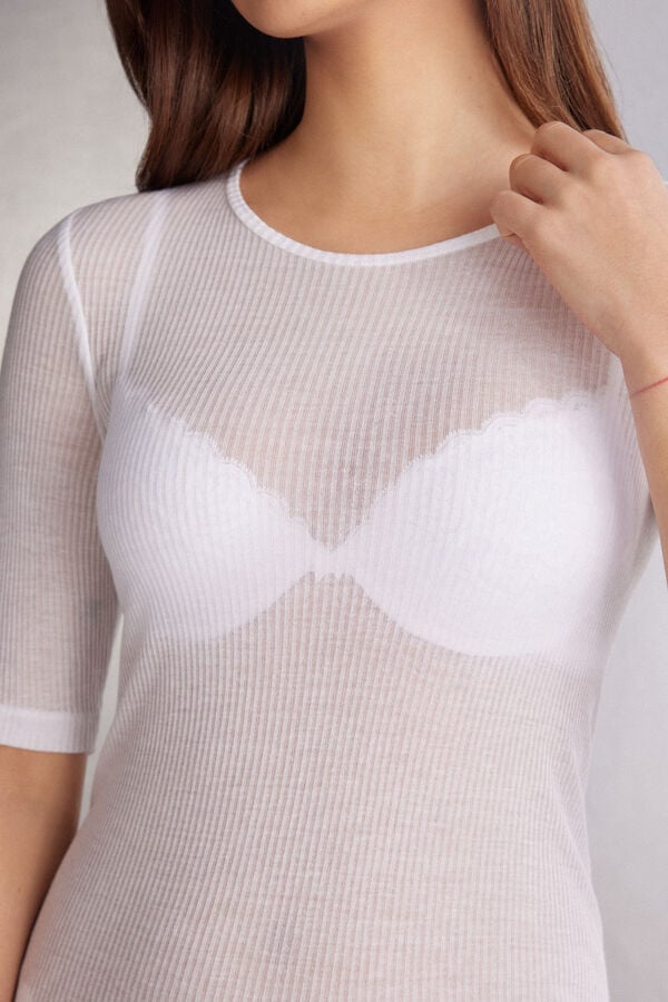 Intimissimi Camiseta de Manga Corta Ultranatural con Cashmere
