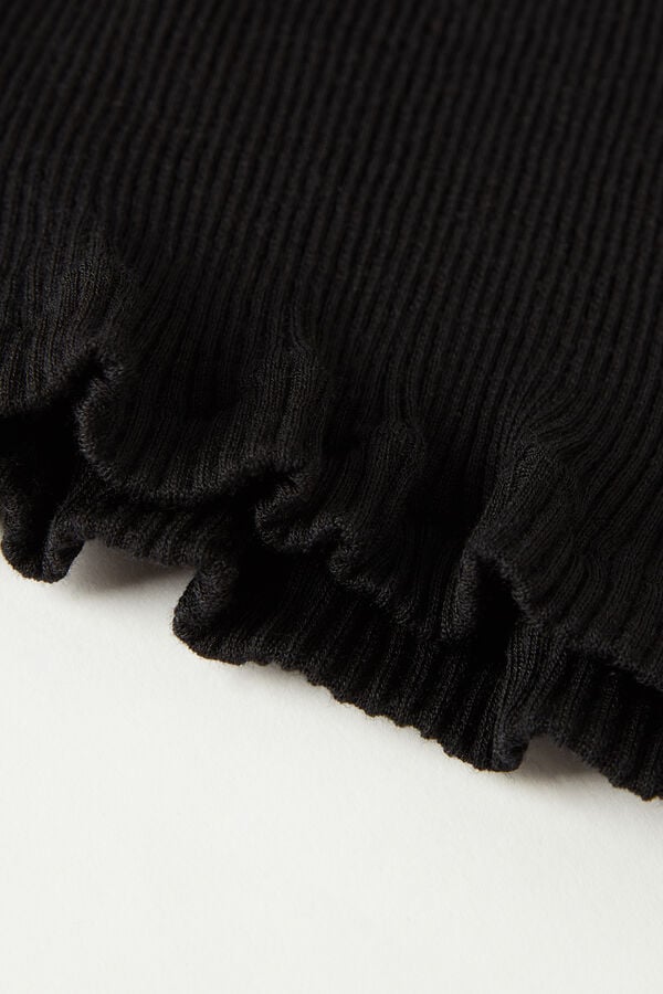 Intimissimi Camiseta De Manga Larga Con Cuello Redondo Holgado De Lana Y Seda