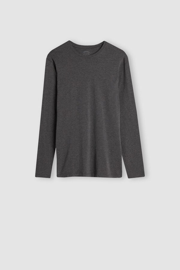 Intimissimi Camiseta De Manga Larga De Algodón Superior Elástico