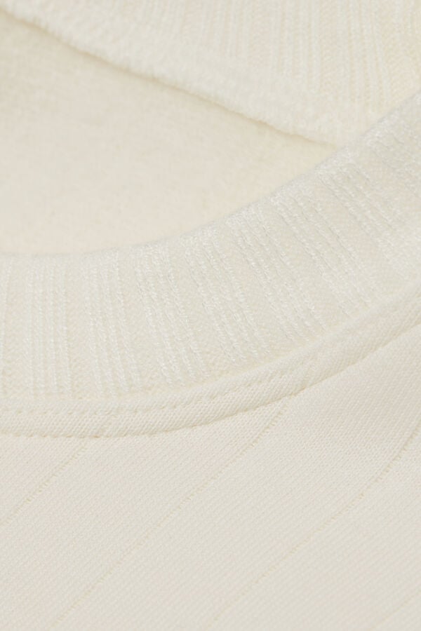 Intimissimi Camiseta De Manga Larga De Canalé Royal Elegance