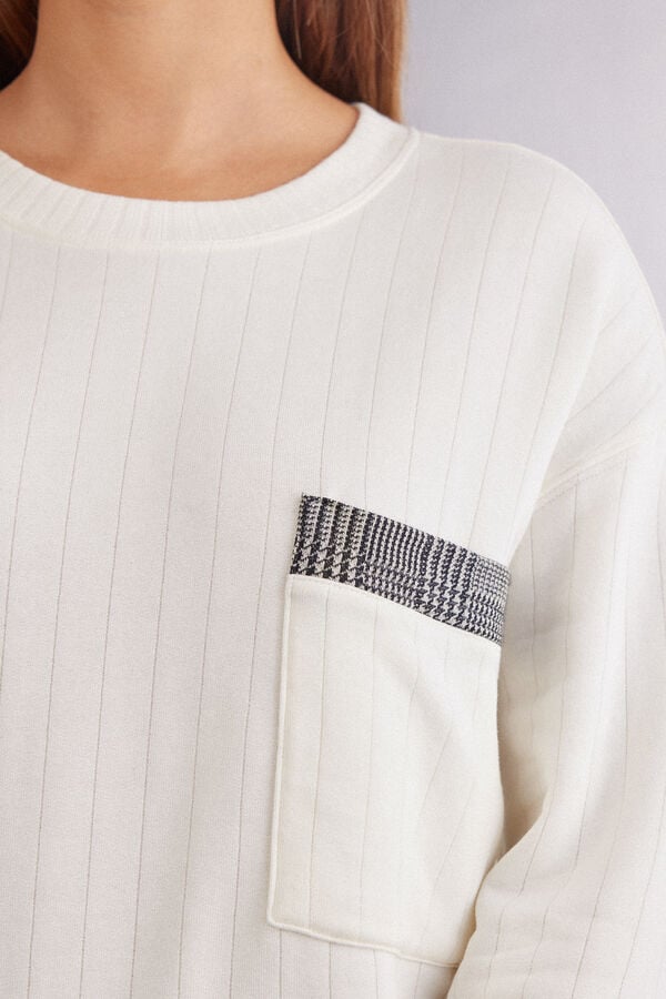 Intimissimi Camiseta de Manga Larga de Canalé Royal Elegance