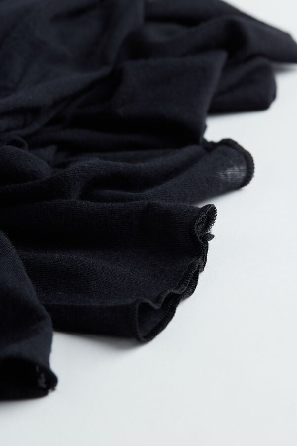 Intimissimi Camiseta De Manga Larga De Cuello Alto De Cashmere Ultraligero De Modal