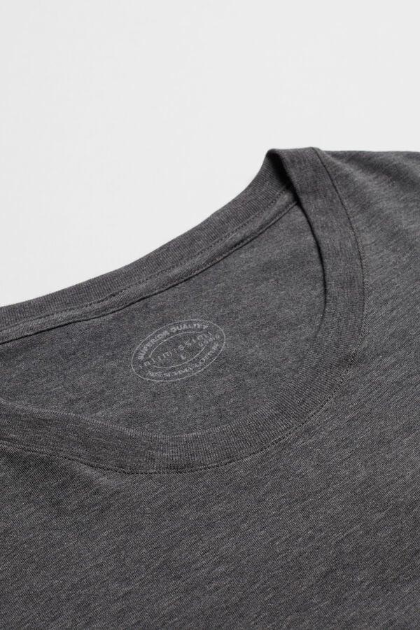 Intimissimi Camiseta De Manga Larga En Algodón Superior De Hombre