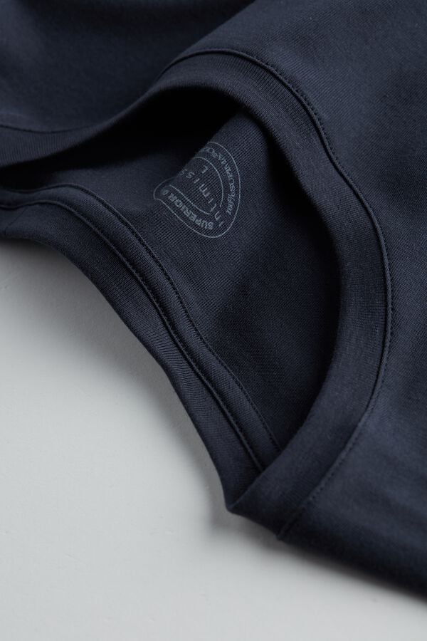 Intimissimi Camiseta De Manga Larga En Algodón Superior De Hombre