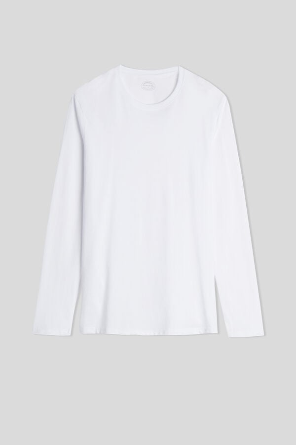 Intimissimi Camiseta de manga larga en algodón superior de hombre