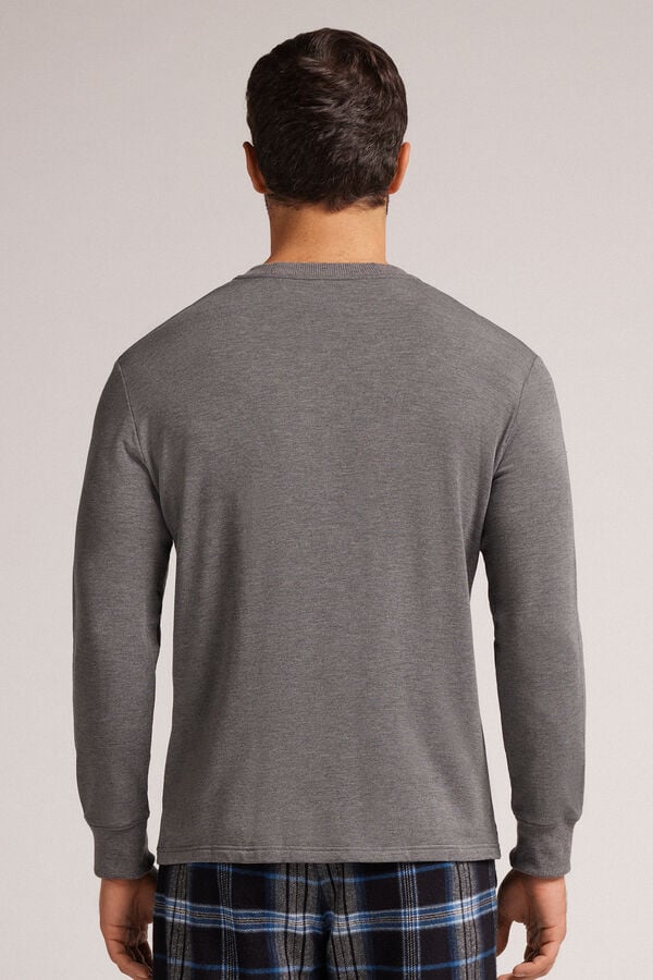 Intimissimi Camiseta de Manga Larga en Felpa de Modal