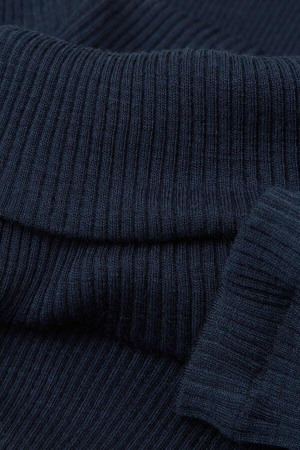 Intimissimi Camiseta De Manga Larga Lana Y Seda Cuello Alto