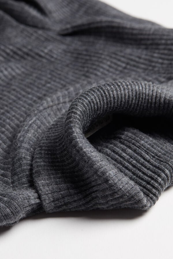 Intimissimi Camiseta De Manga Larga Lana Y Seda Cuello Alto