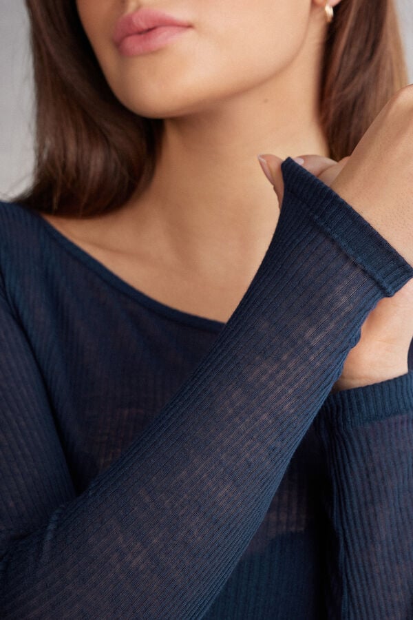 Intimissimi Camiseta de Manga Larga Ultranatural con Cashmere