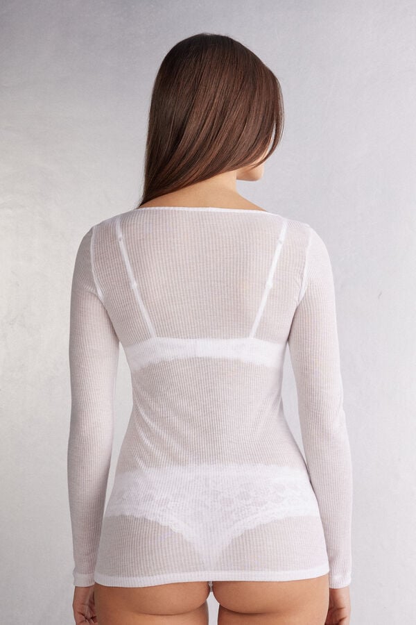 Intimissimi Camiseta De Manga Larga Ultranatural Con Cashmere
