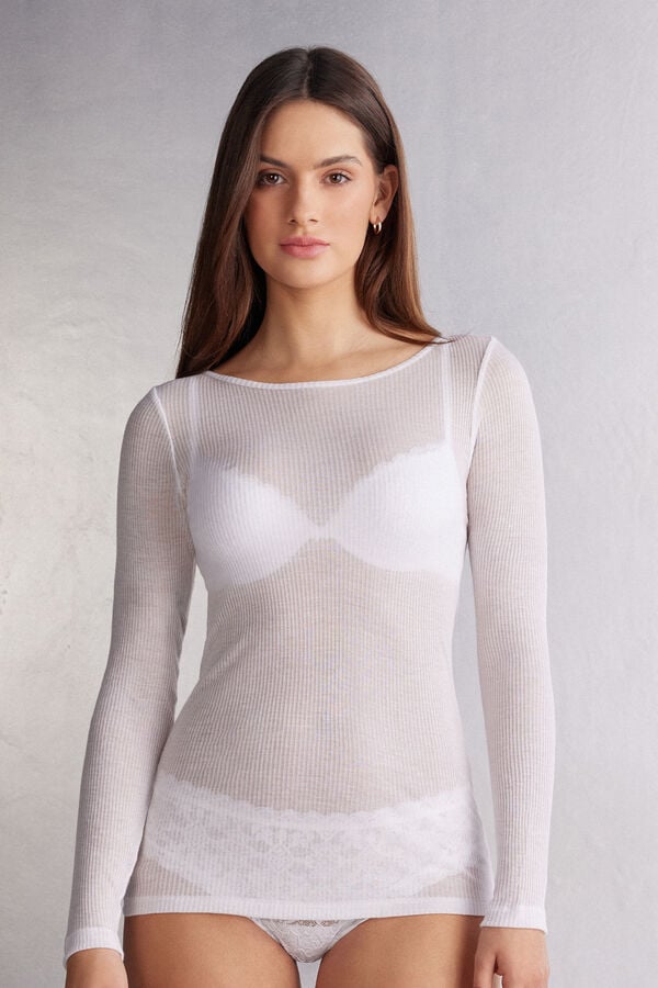 Intimissimi Camiseta de Manga Larga Ultranatural con Cashmere
