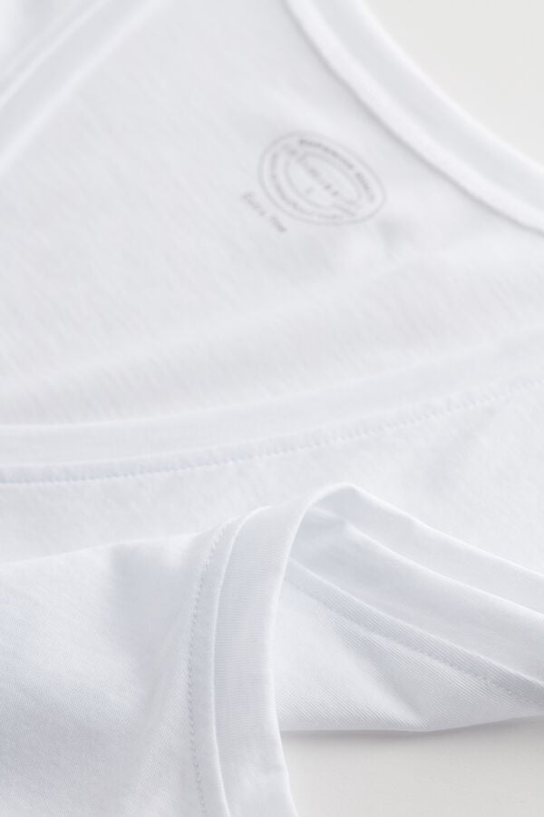 Intimissimi Camiseta De Tirantes Con Escote De Pico De Algodón Superior Extrafino