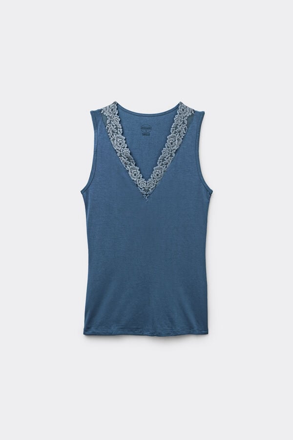 Intimissimi Camiseta De Tirantes De Modal Y Encaje Pretty Flower