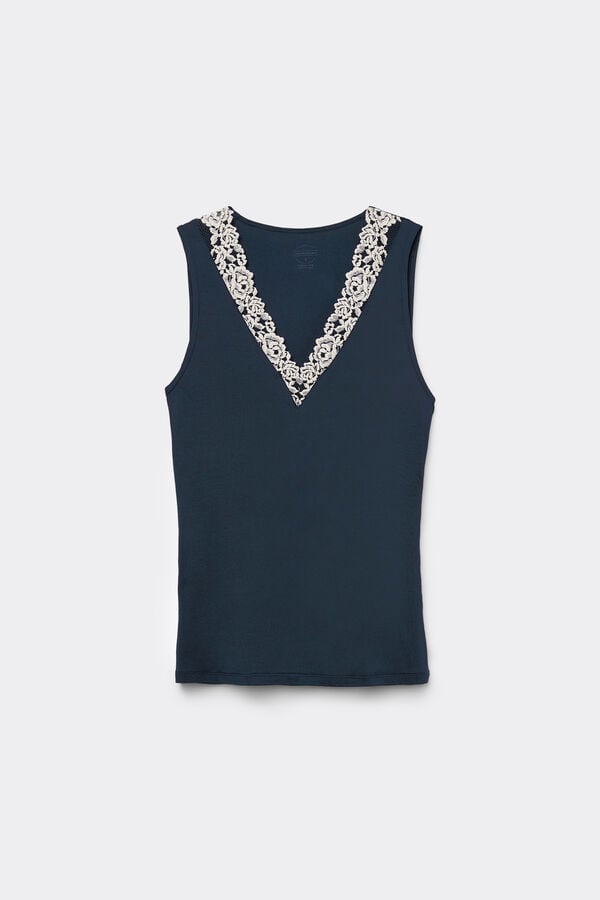 Intimissimi Camiseta De Tirantes De Modal Y Encaje Pretty Flower