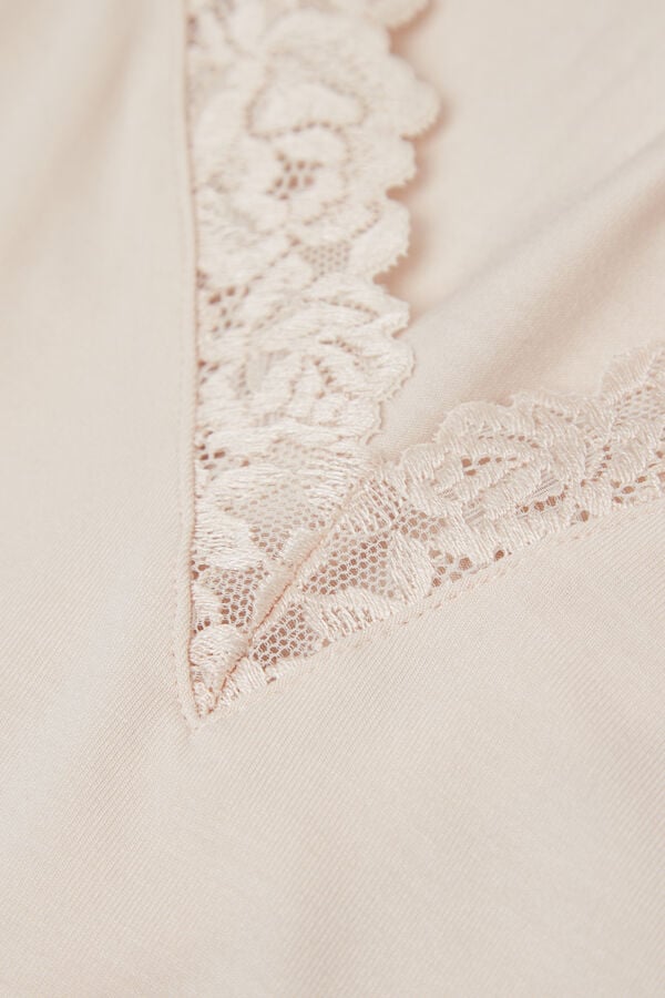 Intimissimi Camiseta De Tirantes De Modal Y Encaje Pretty Flower