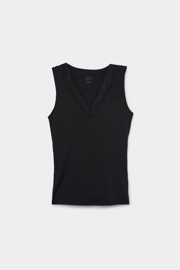 Intimissimi Camiseta De Tirantes De Modal Y Encaje Pretty Flower