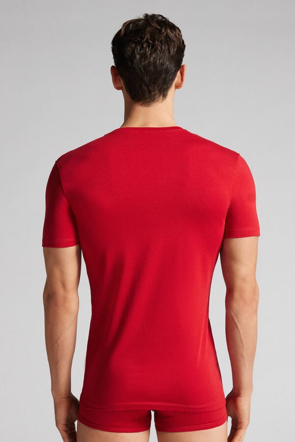 Intimissimi Camiseta manga corta de algodón ajustada