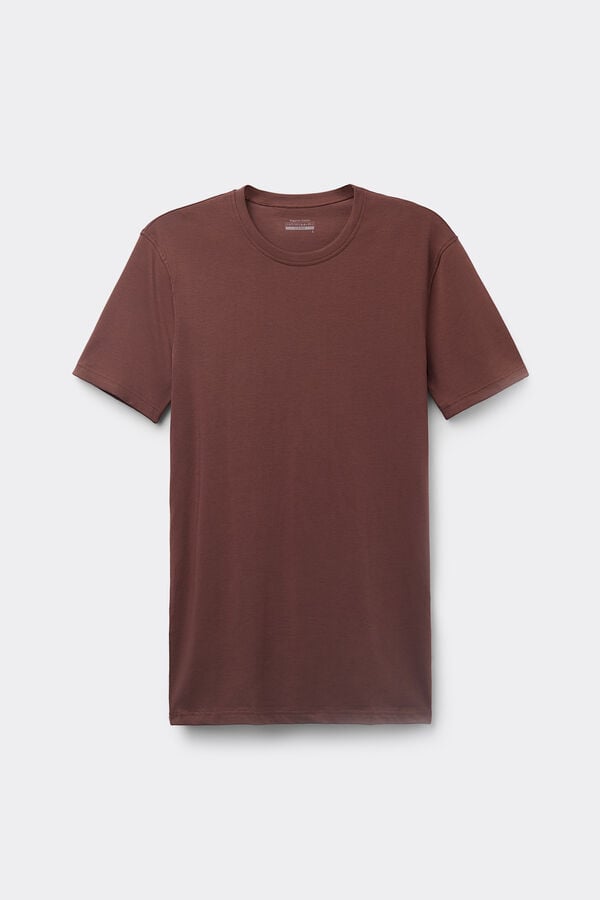 Intimissimi Camiseta Manga Corta De Algodón Ajustada